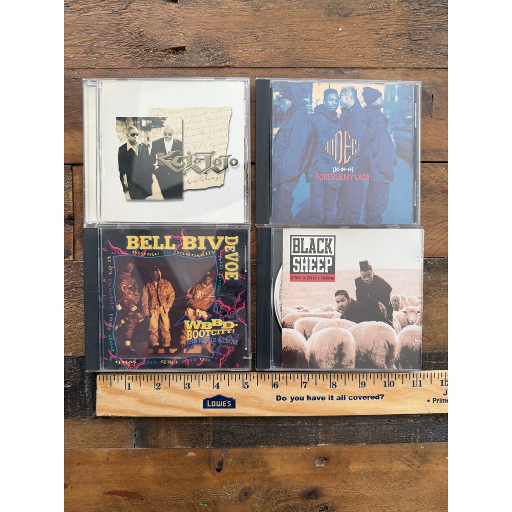 90s Hip Hop R&B CD Lot Jodeci Black Sheep Bell Biv DeVoe K-Ci & JoJo 4 Albums
